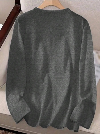 INAWLY Graphic Print Round Neck Casual Versatile Long Sleeve T-Shirt Graphic Tees Women Tops For Spring Fall Cloth For Women - Image 21