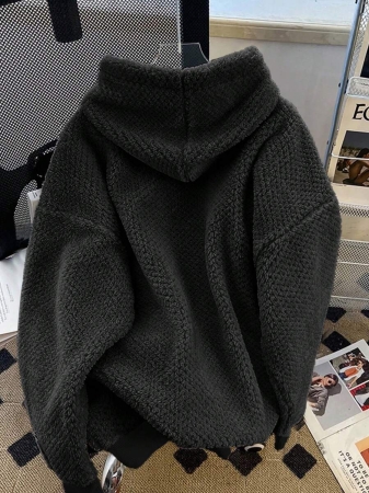 GlowEve 25pcs Autumn/Winter New Arrival High-End Niche Fuzzy Fleece Hoodie Sweatshirt Fall Cloth For Women - Image 3