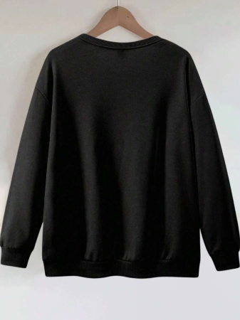 INAWLY Autumn Thanksgiving Thankful Embroidery Drop Shoulder Casual Sweatshirt, Thanksgiving Embroidery Sportwear, Thanksgiving Chenille Yarn Sportwear, Customized Christian Gift Autumn Sweatshirt, Fashionable Autumn Sweatshirt Gift - Image 3