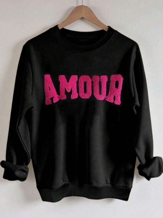 INAWLY Autumn Thanksgiving Thankful Embroidery Drop Shoulder Casual Sweatshirt, Thanksgiving Embroidery Sportwear, Thanksgiving Chenille Yarn Sportwear, Customized Christian Gift Autumn Sweatshirt, Fashionable Autumn Sweatshirt Gift - Image 6