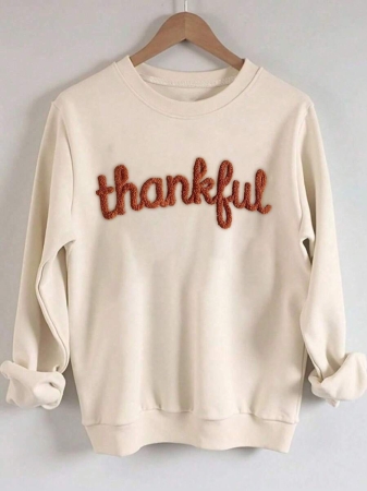 INAWLY Autumn Thanksgiving Thankful Embroidery Drop Shoulder Casual Sweatshirt, Thanksgiving Embroidery Sportwear, Thanksgiving Chenille Yarn Sportwear, Customized Christian Gift Autumn Sweatshirt, Fashionable Autumn Sweatshirt Gift - Image 38