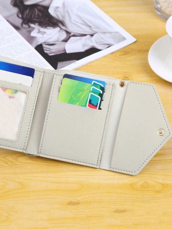 Cute Tassel Pendant Decor Wallet Faux Leather Multi-Functional Wallet Women Short Wallet Coin Purse Flap Card Case Envelope Bag For Women Wallet - Image 10