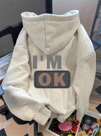 SHEIN Women's Drop Shoulder Hoodie Long Sleeve Sweatshirt, Suitable For Everyday Wear Fall Cloth For Women - Image 21