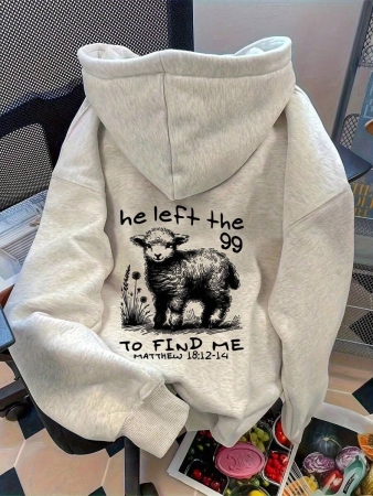 SHEIN Women's Drop Shoulder Hoodie Long Sleeve Sweatshirt, Suitable For Everyday Wear Fall Cloth For Women - Image 26