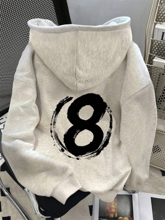 SHEIN Women's Drop Shoulder Hoodie Long Sleeve Sweatshirt, Suitable For Everyday Wear Fall Cloth For Women - Image 31