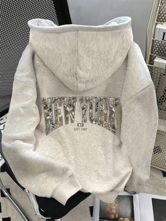 SHEIN Women's Drop Shoulder Hoodie Long Sleeve Sweatshirt, Suitable For Everyday Wear Fall Cloth For Women - Image 36