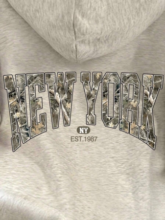 SHEIN Women's Drop Shoulder Hoodie Long Sleeve Sweatshirt, Suitable For Everyday Wear Fall Cloth For Women - Image 40