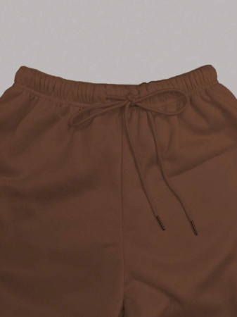 EMERY ROSE Women Ivory Color Thermal Lined Elastic Waist Drawstring Loose Pants Fall Cloth For Women - Image 55