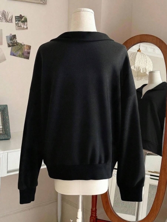 INAWLY Women's Loose Split Zip-Up Hoodie,Graduation,Teacher,Back To School Pullover Fall - Image 3