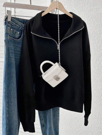 INAWLY Women's Loose Split Zip-Up Hoodie,Graduation,Teacher,Back To School Pullover Fall - Image 5