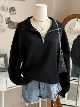 INAWLY Women's Loose Split Zip-Up Hoodie,Graduation,Teacher,Back To School Pullover Fall - Image 6