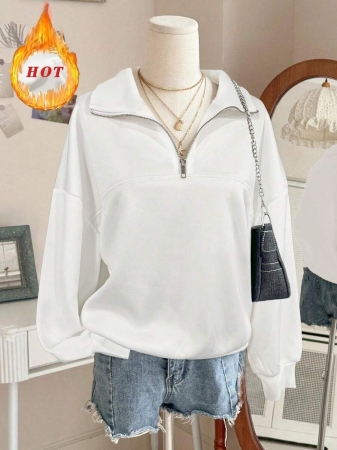 INAWLY Women's Loose Split Zip-Up Hoodie,Graduation,Teacher,Back To School Pullover Fall - Image 11