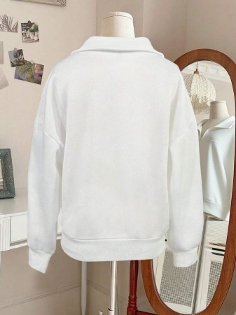 INAWLY Women's Loose Split Zip-Up Hoodie,Graduation,Teacher,Back To School Pullover Fall - Image 12