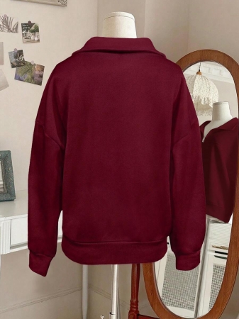 INAWLY Women's Loose Split Zip-Up Hoodie,Graduation,Teacher,Back To School Pullover Fall - Image 20