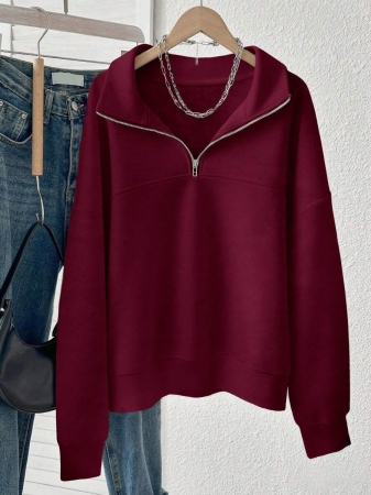 INAWLY Women's Loose Split Zip-Up Hoodie,Graduation,Teacher,Back To School Pullover Fall - Image 21