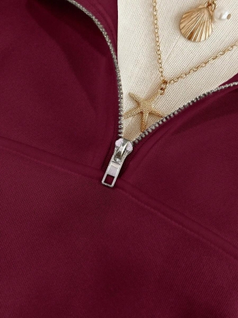 INAWLY Women's Loose Split Zip-Up Hoodie,Graduation,Teacher,Back To School Pullover Fall - Image 23