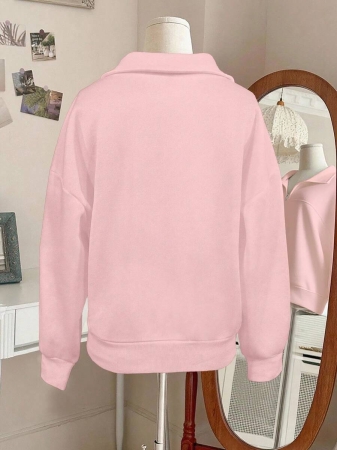 INAWLY Women's Loose Split Zip-Up Hoodie,Graduation,Teacher,Back To School Pullover Fall - Image 36