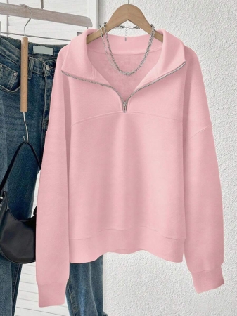 INAWLY Women's Loose Split Zip-Up Hoodie,Graduation,Teacher,Back To School Pullover Fall - Image 37