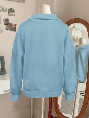 INAWLY Women's Loose Split Zip-Up Hoodie,Graduation,Teacher,Back To School Pullover Fall - Image 44