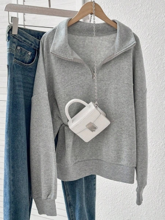 INAWLY Women's Loose Split Zip-Up Hoodie,Graduation,Teacher,Back To School Pullover Fall - Image 55