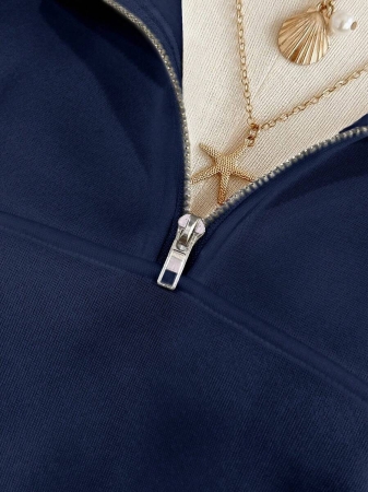 INAWLY Women's Loose Split Zip-Up Hoodie,Graduation,Teacher,Back To School Pullover Fall - Image 62