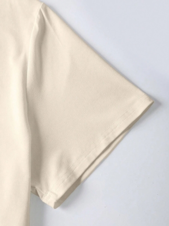 EMERY ROSE Halloween Plus Size Women's Casual Pumpkin Print Round Neck Short Sleeve T-Shirt, Summer - Image 6