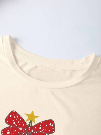 EMERY ROSE Halloween Plus Size Women's Casual Pumpkin Print Round Neck Short Sleeve T-Shirt, Summer - Image 13