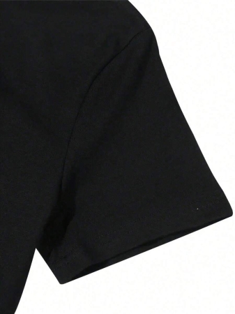 EMERY ROSE Halloween Plus Size Women's Casual Pumpkin Print Round Neck Short Sleeve T-Shirt, Summer - Image 29