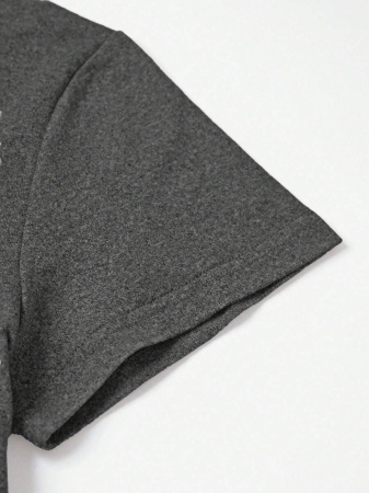 EMERY ROSE Halloween Plus Size Women's Casual Pumpkin Print Round Neck Short Sleeve T-Shirt, Summer - Image 62