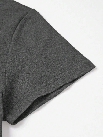 EMERY ROSE Halloween Plus Size Women's Casual Pumpkin Print Round Neck Short Sleeve T-Shirt, Summer - Image 84