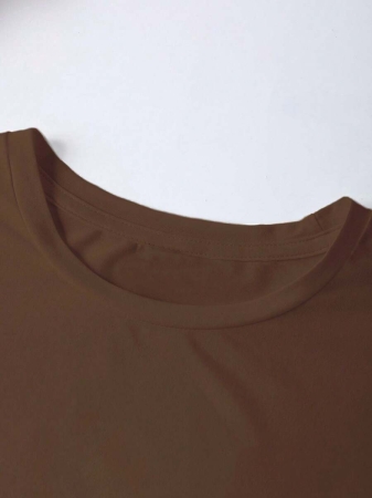 EMERY ROSE Halloween Plus Size Women's Casual Pumpkin Print Round Neck Short Sleeve T-Shirt, Summer - Image 89