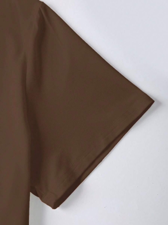 EMERY ROSE Halloween Plus Size Women's Casual Pumpkin Print Round Neck Short Sleeve T-Shirt, Summer - Image 90