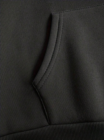 Women's Plus Size Butterfly Hoodie - Grey With Pink Trim, "Be Yourself" Print On The Back, Comfortable Hooded Pullover For Fall And Winter, Machine Washable Casual Clothing - Image 4