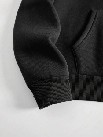 Women's Plus Size Butterfly Hoodie - Grey With Pink Trim, "Be Yourself" Print On The Back, Comfortable Hooded Pullover For Fall And Winter, Machine Washable Casual Clothing - Image 5