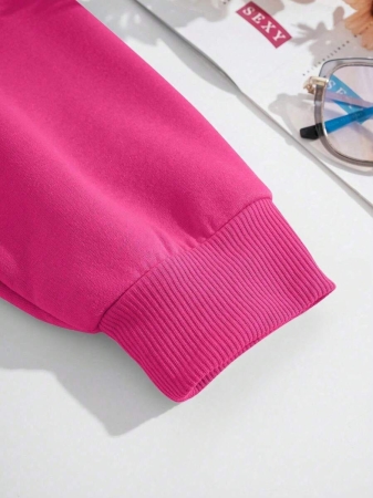 Women's Plus Size Butterfly Hoodie - Grey With Pink Trim, "Be Yourself" Print On The Back, Comfortable Hooded Pullover For Fall And Winter, Machine Washable Casual Clothing - Image 29