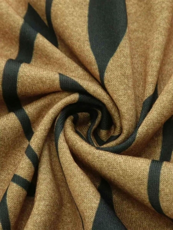 Fox Claw Plus Size Women's Leaf Print Shirt Round- Neck Comfortable Loose-Fit All-Over Print Top - Image 6