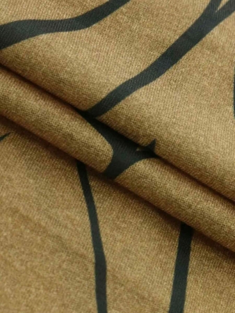 Fox Claw Plus Size Women's Leaf Print Shirt Round- Neck Comfortable Loose-Fit All-Over Print Top - Image 7