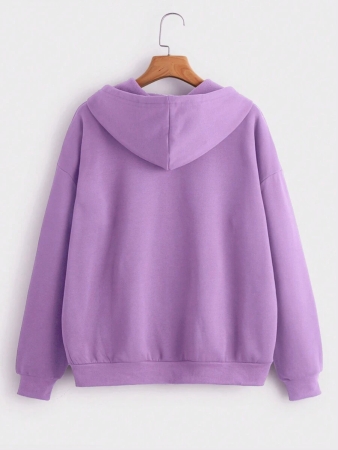 INAWLY Plus Zip Up Drawstring Thermal Lined Hoodie, Winter Graduation,Back To School Outfits,Graduation,Teacher Outfits For Women,Back To School Pullover Fall Outfit Autumn - Image 13