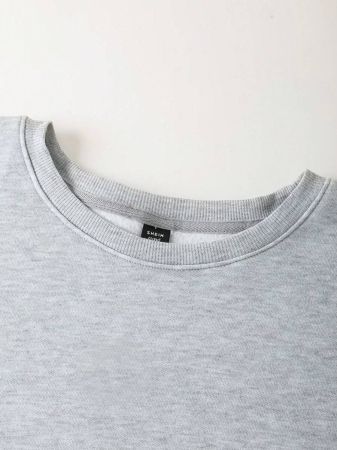 SHEIN LUNE Halloween & Teacher's Day Casual Minimalist Jesus & God Graphic Round Neck Loose Fit Long Sleeve Hoodie Sweatshirt For Women, Suitable For Autumn/Winter Fall - Image 22