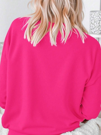 EMERY ROSE Women's Casual Loose Letter Graphic Drop Shoulder Pullover Sweatshirt - Image 14