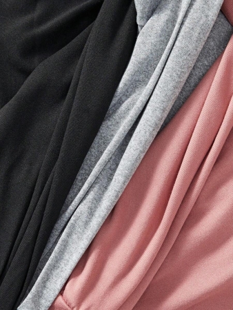 3pcs Plus Size Women Casual Loose Pajama Set, Includes Long Cozy Pants, Fall Clothes - Image 7