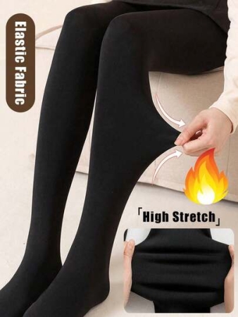 Thicken Thermal Tights Leggings Women Pantyhose Warm Winter Fleece Velvet Thermo Stockings High Waist Elastic Slim Sexy Translucent Pantyhose Tights Underwear
