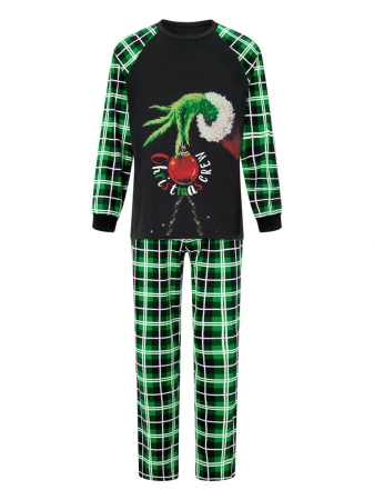 Family Matching Christmas Pajamas Set Christmas Ball Plaid Print Holiday Pajamas Sleepwear Dad Mom Kids PJs - Image 10