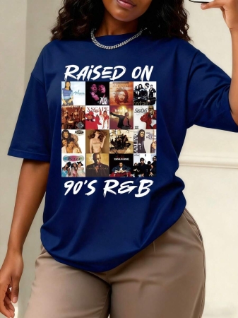 Maweii 90s Music T-Shirts, Women's Casual Shirts, Women's Tops, Women's Casual Shirts, Women's T-Shirts, Women's Fall Clothing, Tops - Image 13