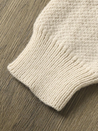 Plus Size Women Floral Jacquard Knit Cardigan, Versatile Long Sleeve, Suitable For Autumn/Winter - Image 7