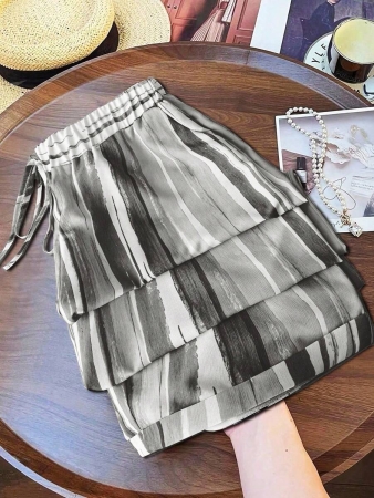 Linhara Plus Size Women Vintage Striped Print Wide Leg Pants, Relaxed Fit, Lightweight For Spring/Summer Fall Cloth For Women - Image 16