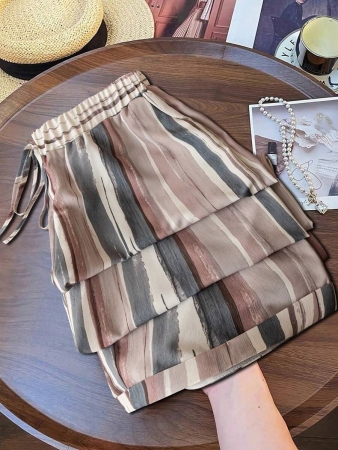 Linhara Plus Size Women Vintage Striped Print Wide Leg Pants, Relaxed Fit, Lightweight For Spring/Summer Fall Cloth For Women - Image 36