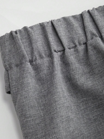 SHEIN Tall CURVE Plus Size Women Office/Commute Elegant Casual Button Decor Minimalist Suit Pants Fall Cloth For Women - Image 21