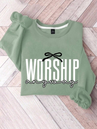 SHEIN LUNE Plus Size Women's Merry & Bright Christmas Trees Print Sweatshirt Pullover Fall Outfit - Image 17