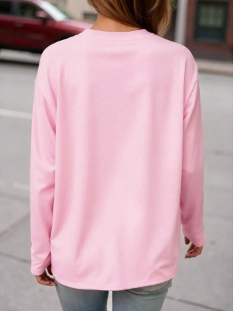 DrmWander Christmas Plus Size Vacation Vibe T-Shirt, Plus Size Casual Streetwear Top, Graphic Long Sleeve T-Shirt, Cute Autumn/Winter Pullover - Image 34